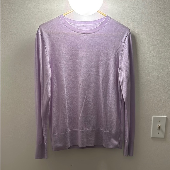 COS Purple Crewneck Sweater with Long Sleeves and Relaxed Fit - Picture 1 of 5